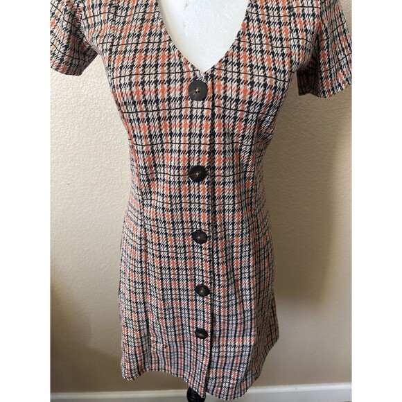 Zara Trafaluc Dress 60s Mod Squad Funky Retro Hipster 70s Shift Mini Women Small - Picture 5 of 12